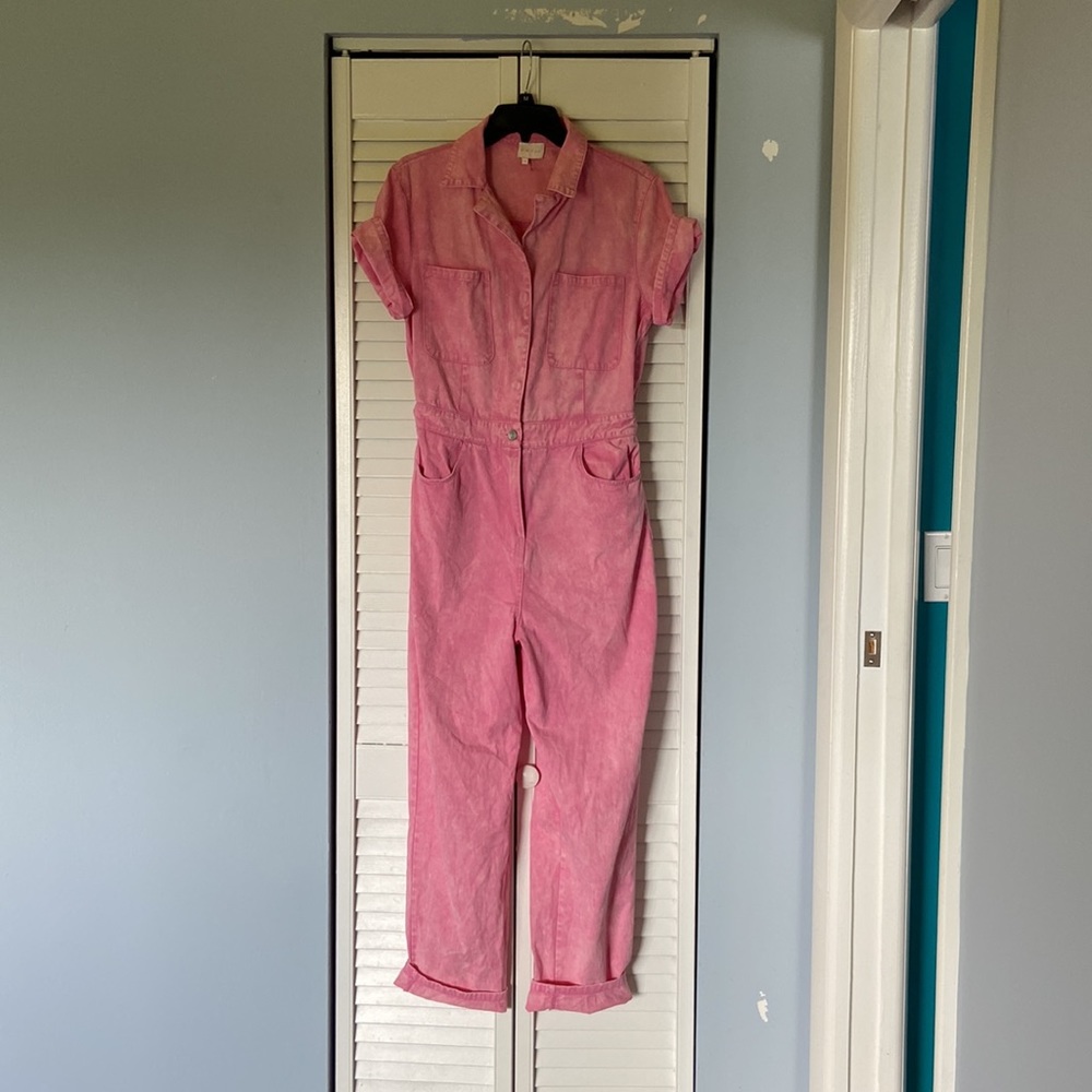 Pink cotton jumpsuit!